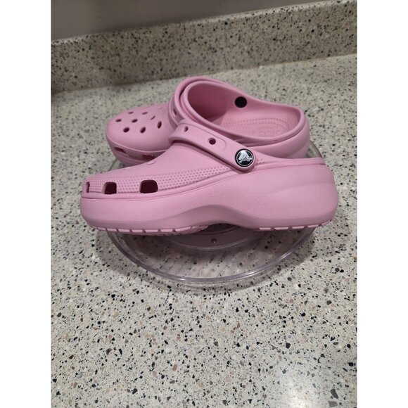 Crocs Classic Platform Clog Pink 206750 Women's Size 8 - Picture 5 of 8